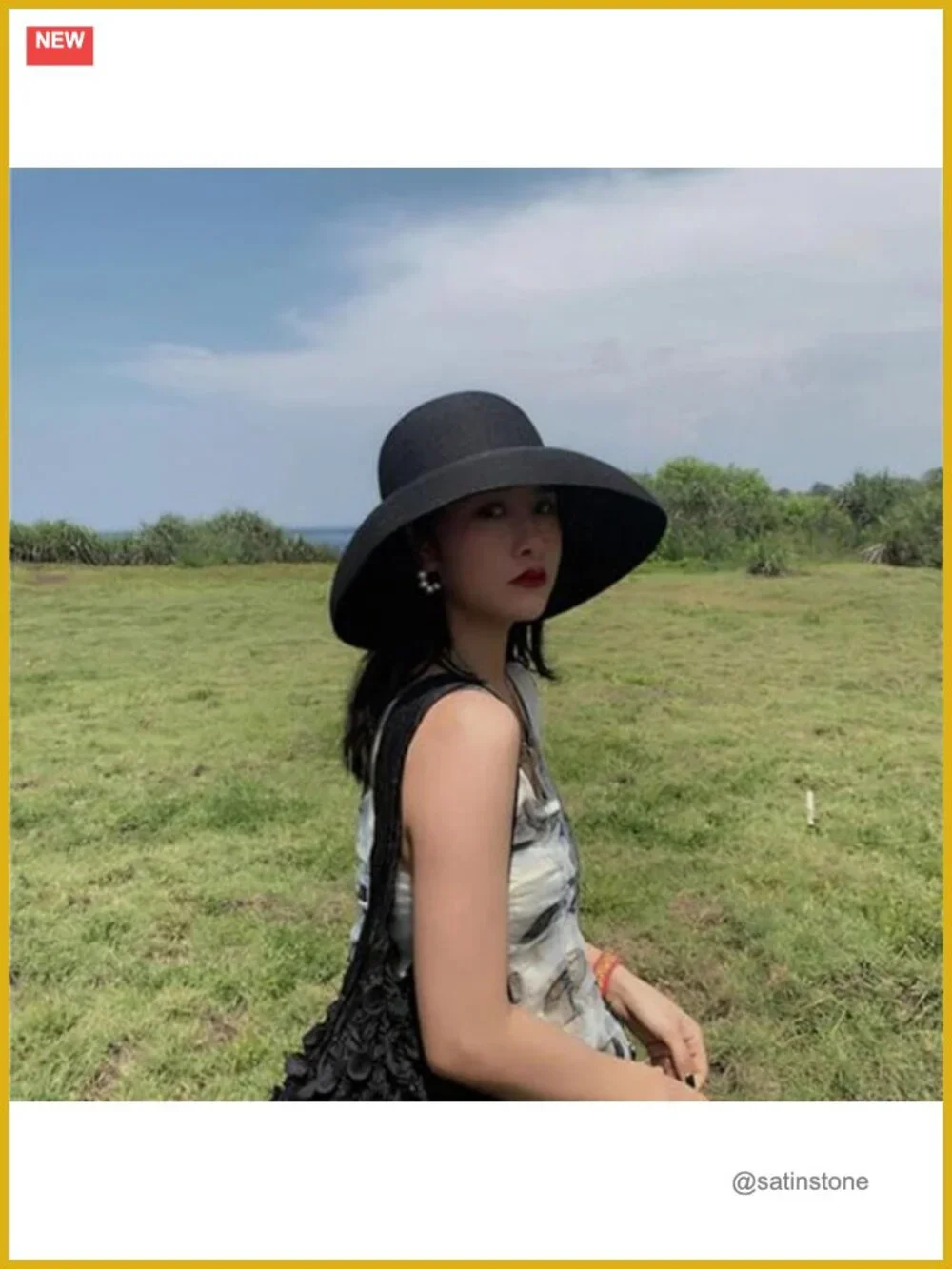 Wide Brim Foldable Straw Sun Hat UPF 50+ for Beach Travel